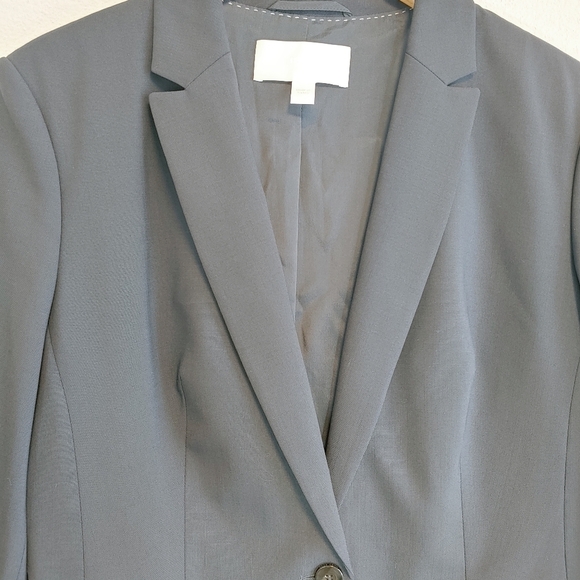 Boss Hugo Boss Women's Jabina Wool Blend Jacket Sz 10 Minimalist Classic Preppy - Picture 4 of 14